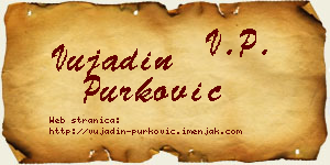 Vujadin Purković vizit kartica